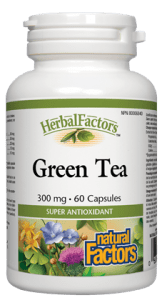 Natural Factors Green Tea 300mg, 60 capsules