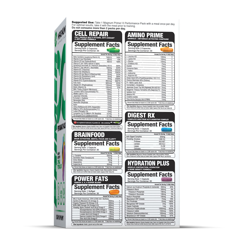 Magnum Primer, 24 Packs Lethbridge Supplements and Vitamins