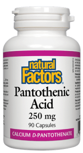 Natural Factors Pantothenic Acid 250mg, 90 capsules