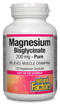 Natural Factors Magnesium Bisglycinate 200mg, 120 Vegi Capsules