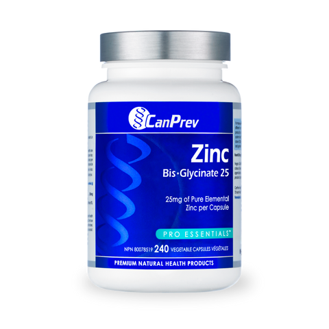 CanPrev Zinc Bis-Glycinate 25mg