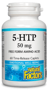 Natural Factors 5-HTP 50mg, 60 Time Release Caplets
