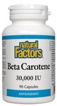 Natural Factors Beta Carotene 30000iu, 90 capsules