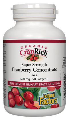 Natural Factors Cranberry Concentrate 500mg, 90caps