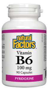 Natural Factors Vitamin B6 100mg, 90 capsules