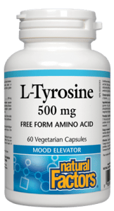 L-Tyrosine 500mg, 60 capsules
