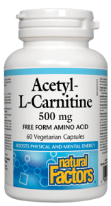 Natural Factors Acetyl L-carnitine 500mg, 60 capsules