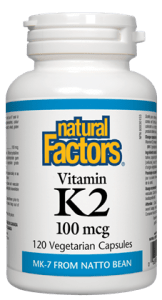 Natural Factors Vitamin K2 100mcg, 60 capsules