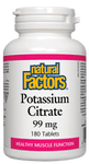 Natural Factors Potassium Citrate 99mg, 90 tabs