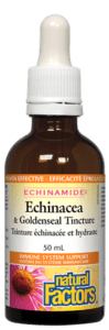 Natural Factors Echinamide Echinacea & Goldenseal Tincture, 50ml